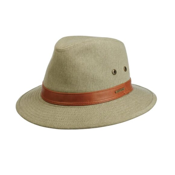 Stetson - Traveller Cotton m. Læder