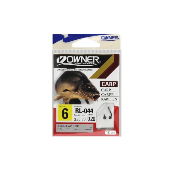 Owner Hooks - Hook to Nylon Carp