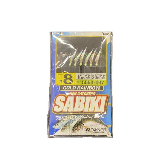 Owner Hooks - Fish Catchers Sabiki Gold Rainbow