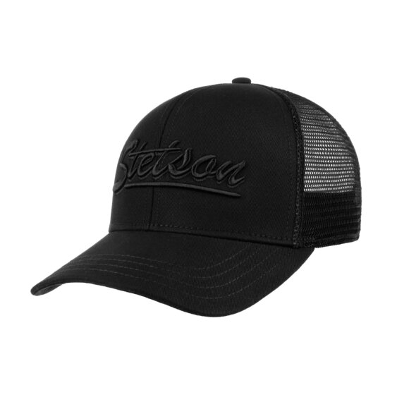 Stetson - Trucker Cap Black on Black Stetson - Trucker Cap Black on Black