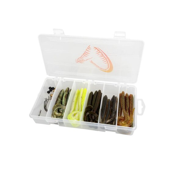 Savage Gear - Rib Worm Kit 30 + 17 pcs