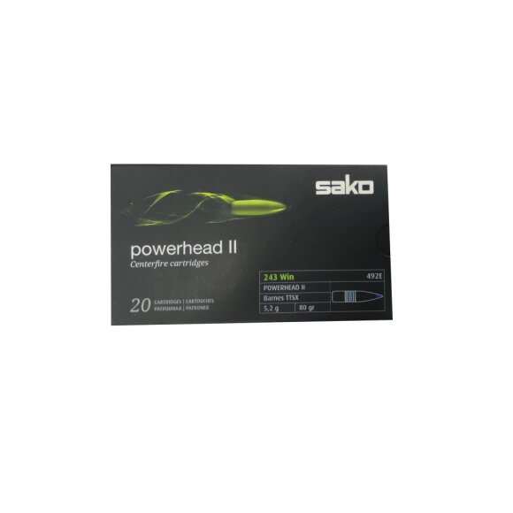 Sako - Powerhead II Barnes TTSX .243win Sako - Powerhead II Barnes TTSX .243win