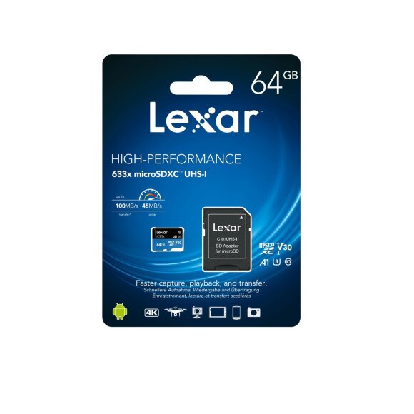 Lexar - 633X Micro SD 64GB