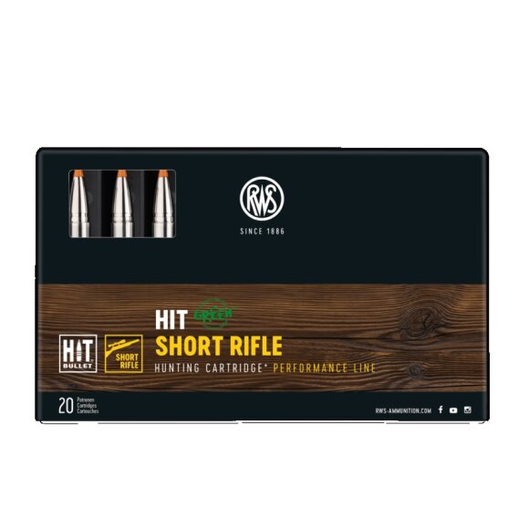 RWS - HIT Green, Short 30.06 - 10.7g/165gr